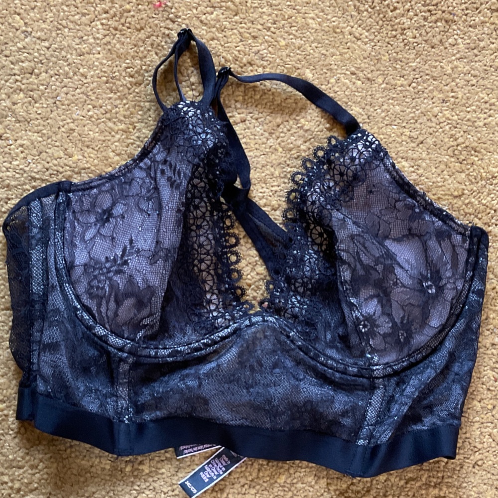Victoria's Secret Navy Lace Unlined Bralette